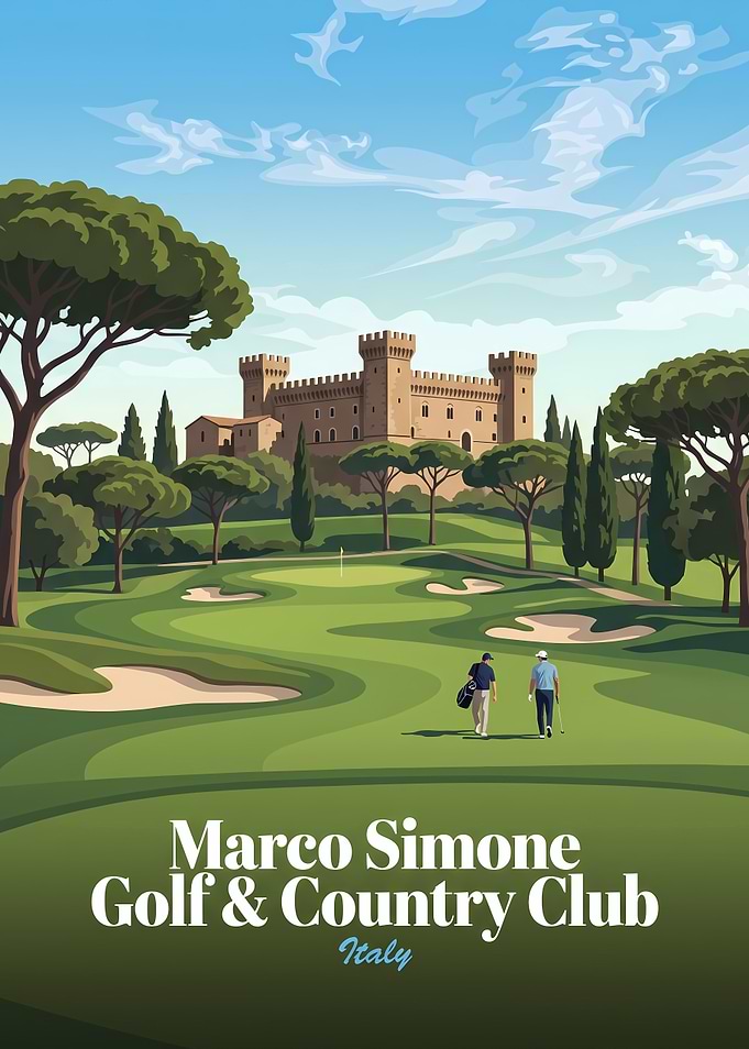 Marco Simone Golf Club Italy Poster