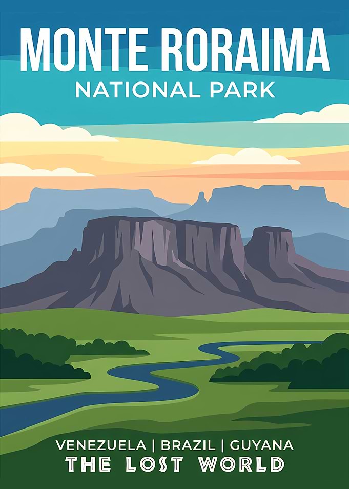 Monte Roraima National Park Travel Poster