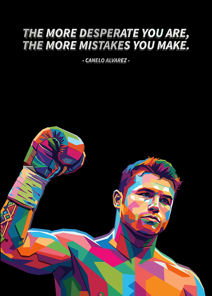 Canelo Alvarez Pop Art Boxing Poster