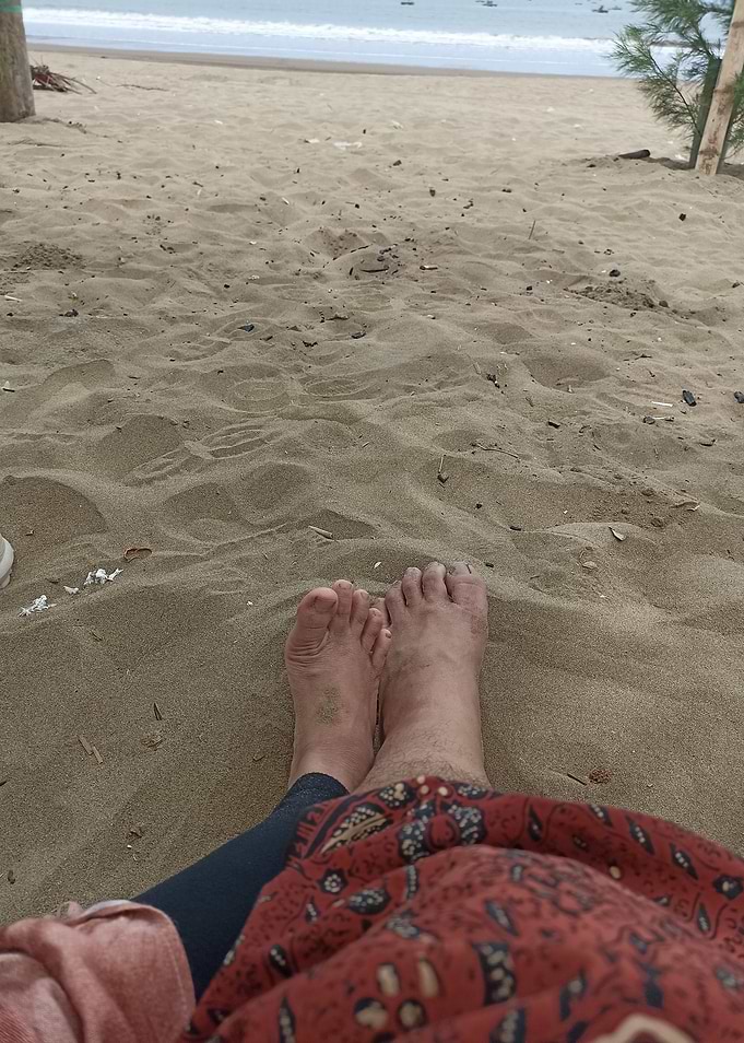 Relaxing on a Sandy Beach