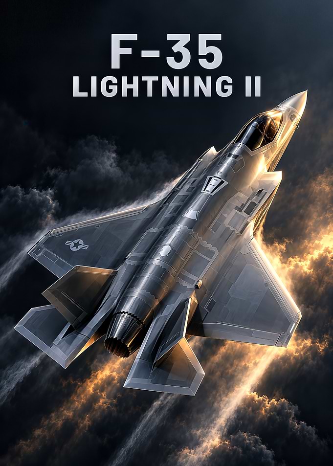 F-35 Lightning II Fighter Jet Poster