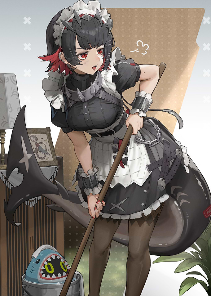 Ellen Joe Maid Outfit Illustration