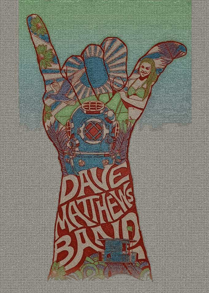 Dave Matthews Band Hand Sign Poster