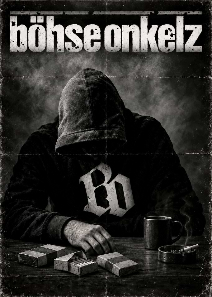 Böhse Onkelz Hooded Figure Poster