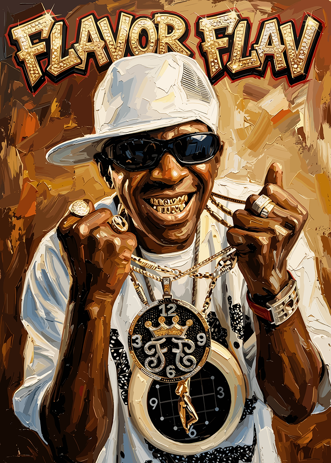 Flavor Flav Portrait Painting art