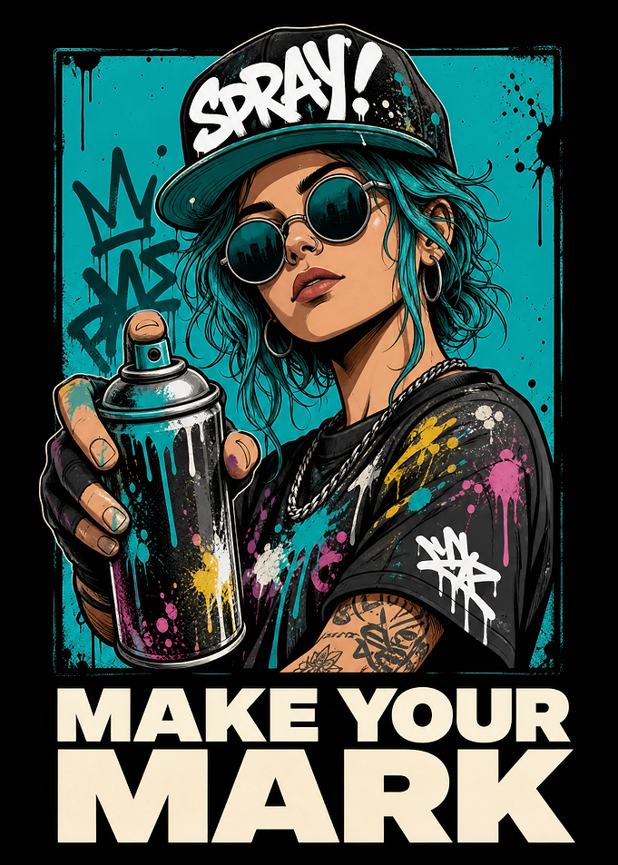 Graffiti Artist Make Your Mark Poster