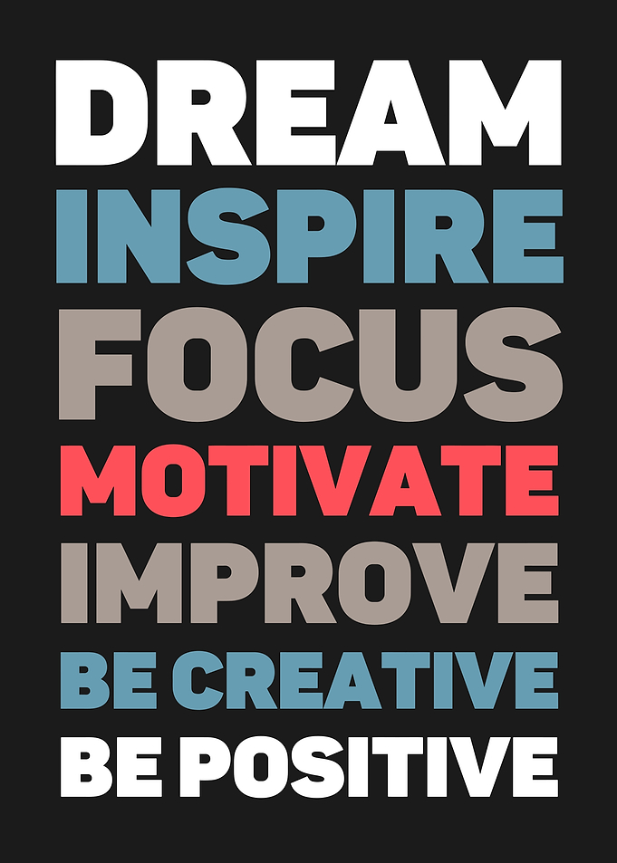 Inspirational Motivational Quote Wall Art