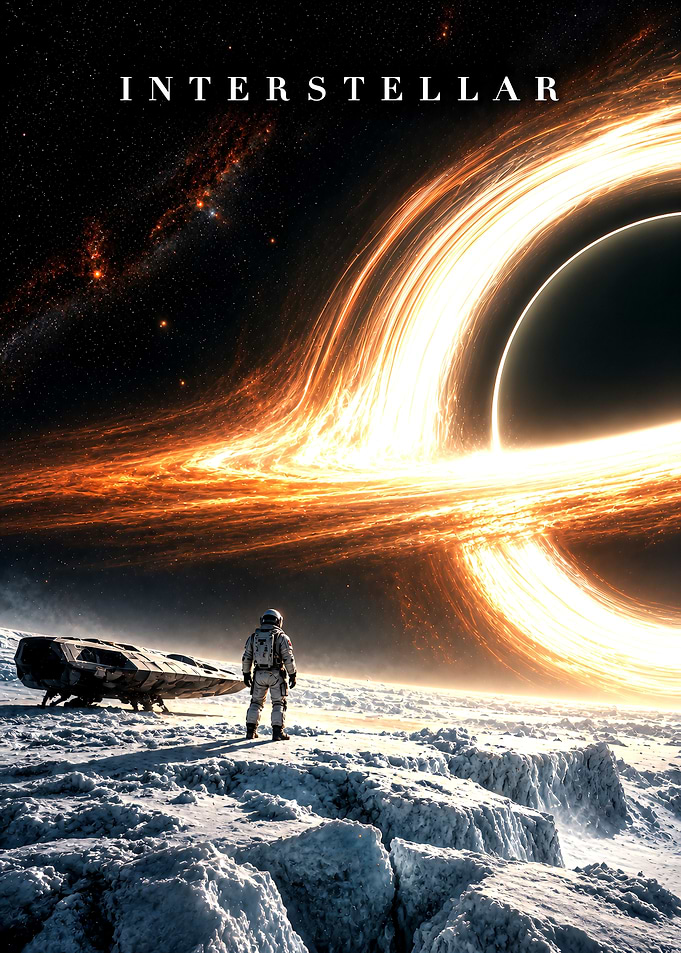 Interstellar Movie Poster Black Hole