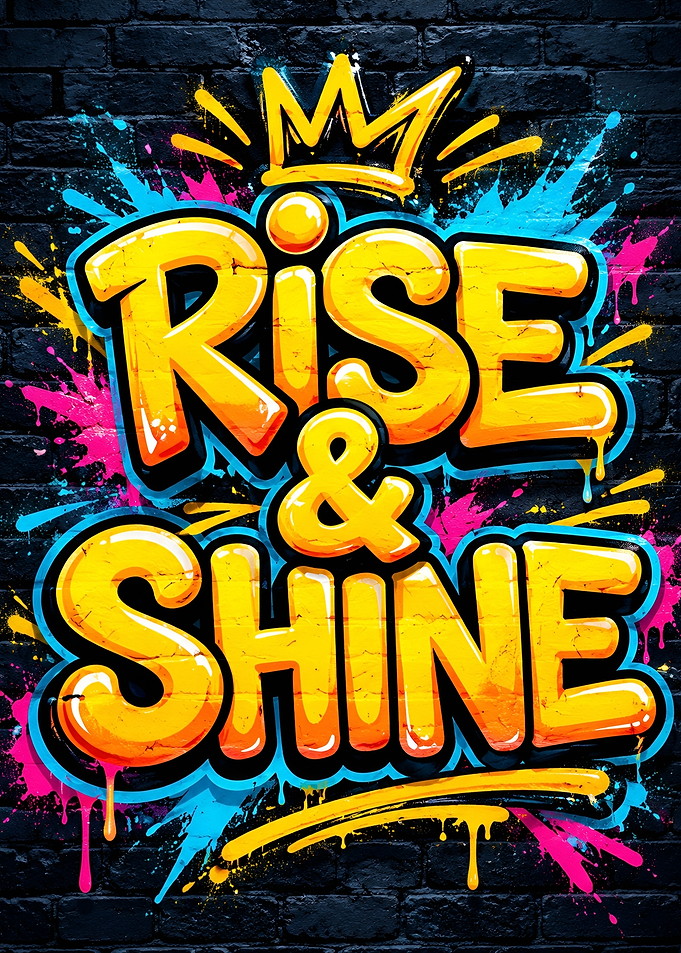 Rise and Shine Graffiti Art