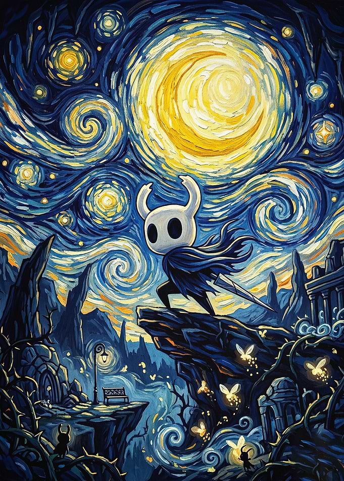 Starry Night Hero Fantasy Art