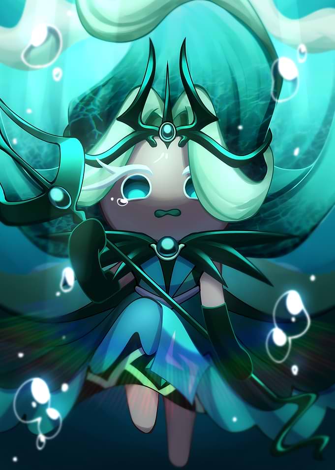 Sea Fairy Cookie Underwater Illustration