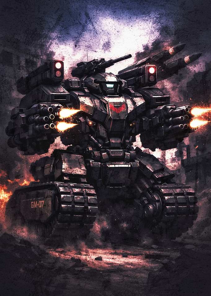 Heavy Armored Combat Mech Tank