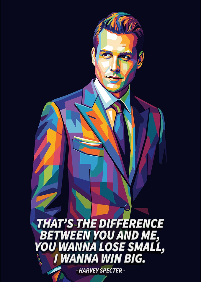 Harvey Specter Pop Art Poster
