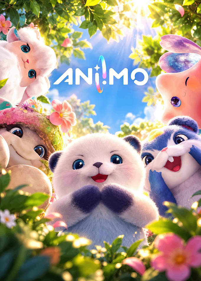 AniMo Cute Animal Characters Poster