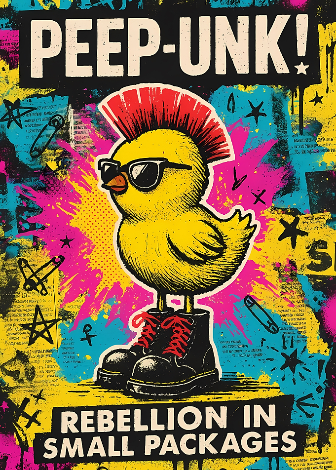 Peep-Unk Punk Rock Chick Poster