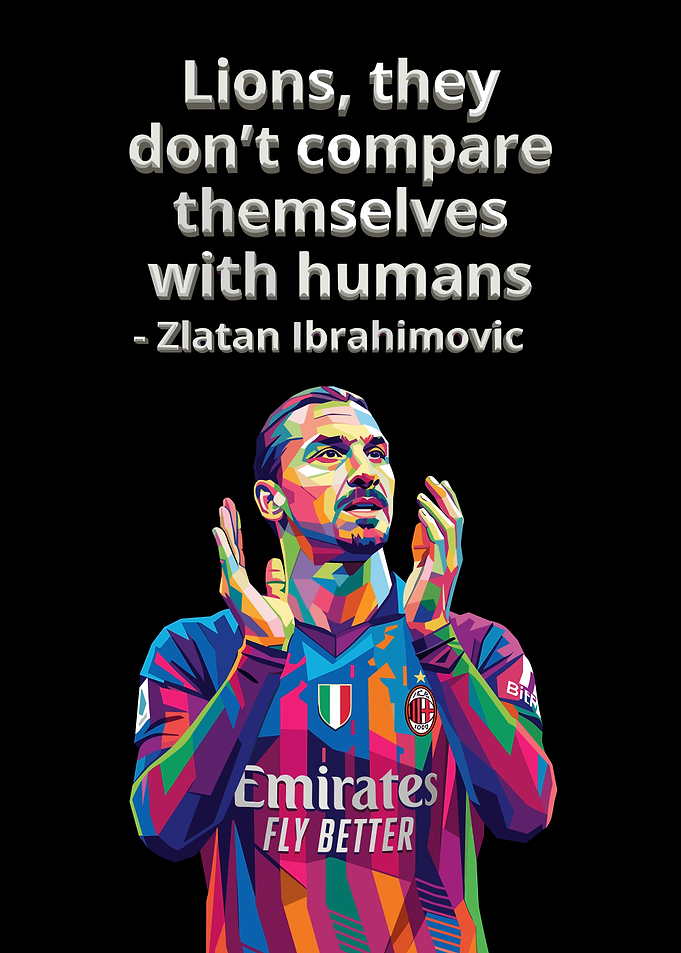 Zlatan Ibrahimovic Pop Art Poster