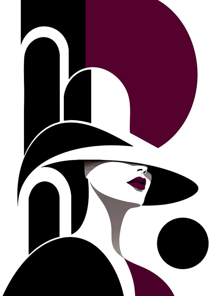 Minimalist Portrait of Elegant Woman