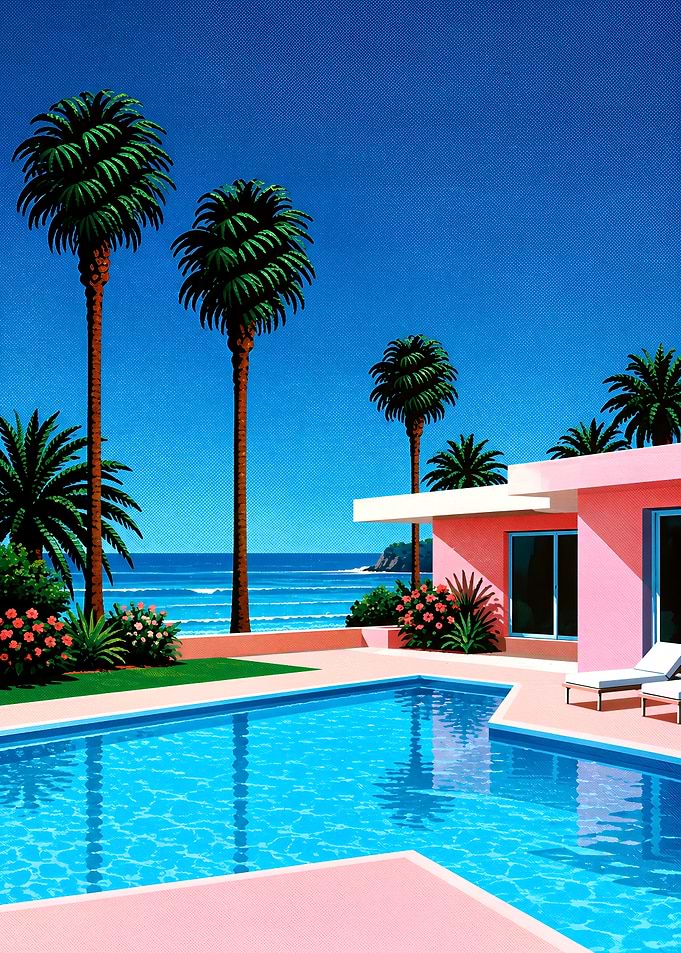 Miami Pink House by the Pool