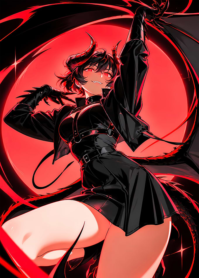 Demon Girl in Red Light