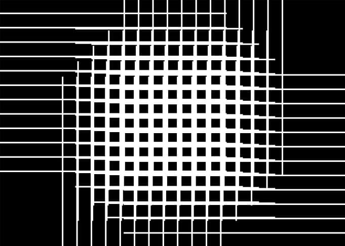 Abstract Black and White Grid Pattern