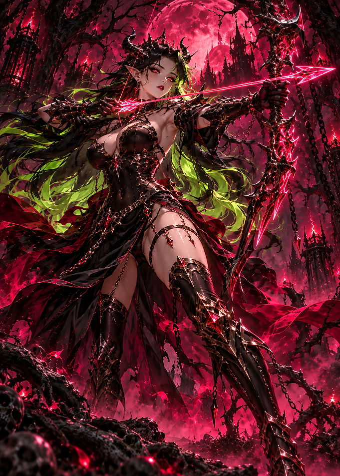 Dark Fantasy Demon Archer