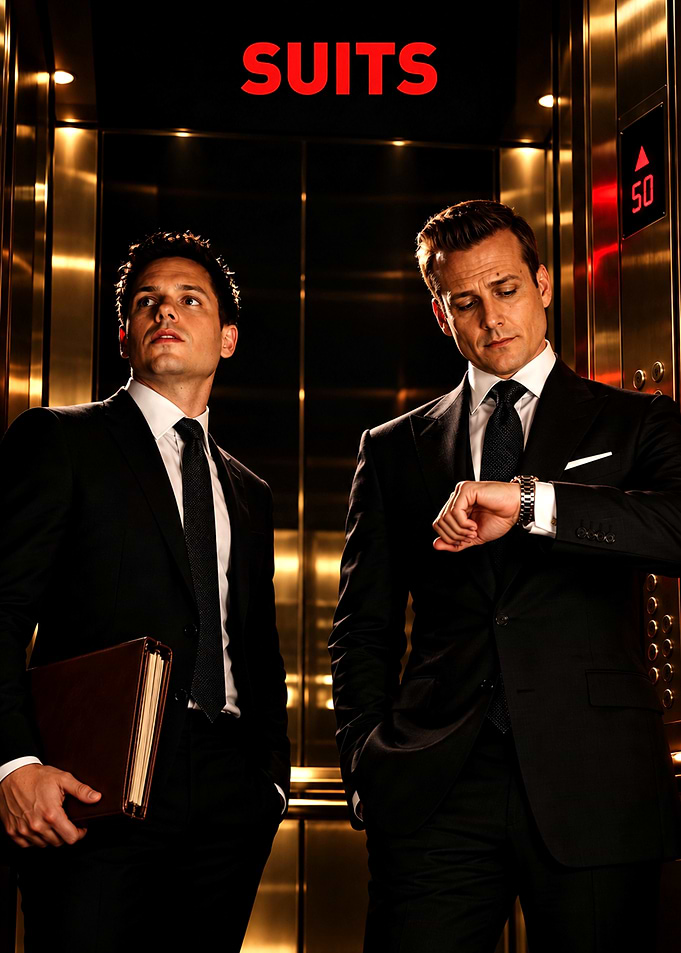 Suits TV Show Elevator Poster