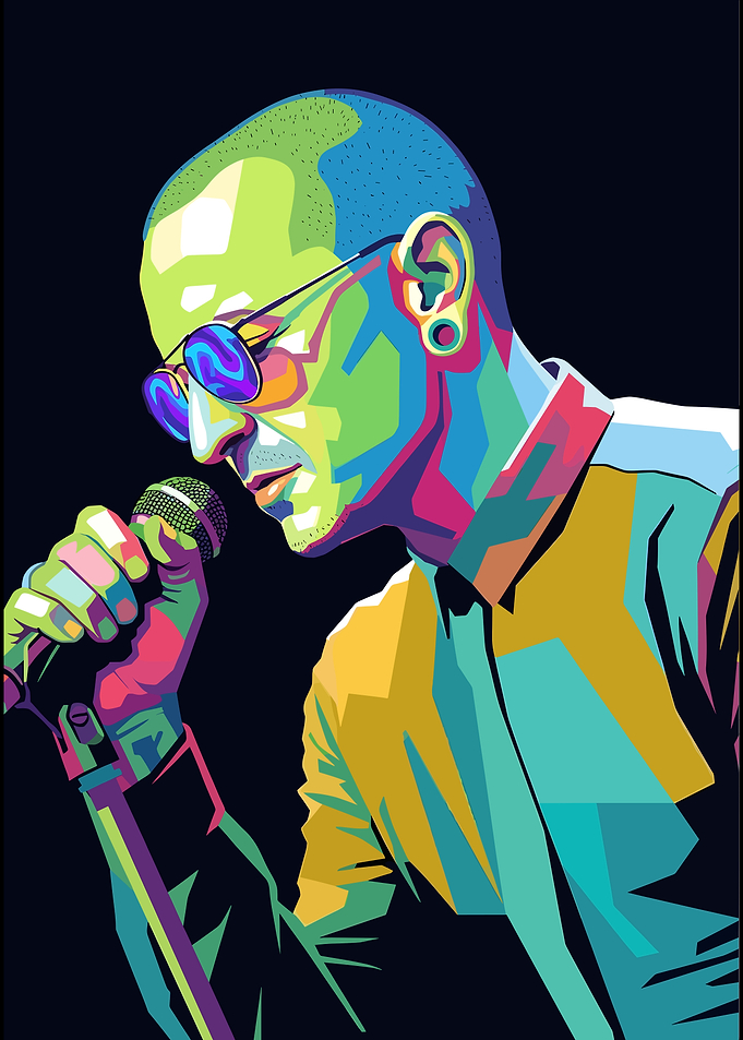 Chester Bennington Pop Art Portrait