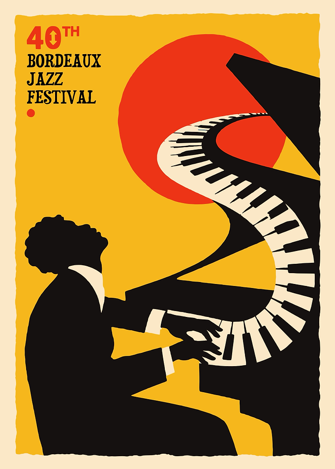 40th Bordeaux Jazz Festival Poster