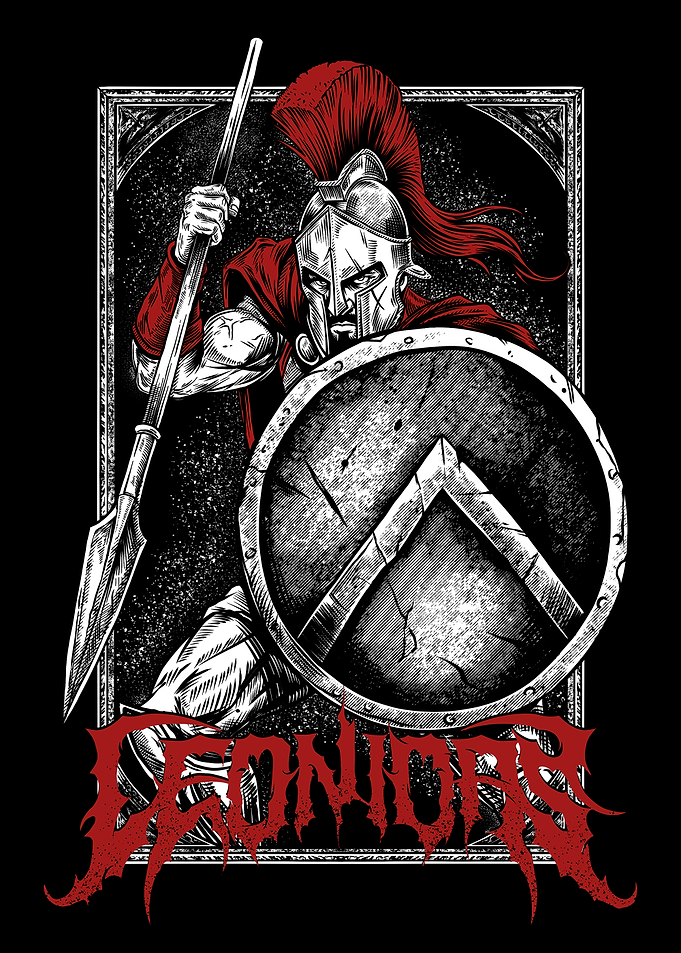 Spartan Warrior Leonidas Illustration