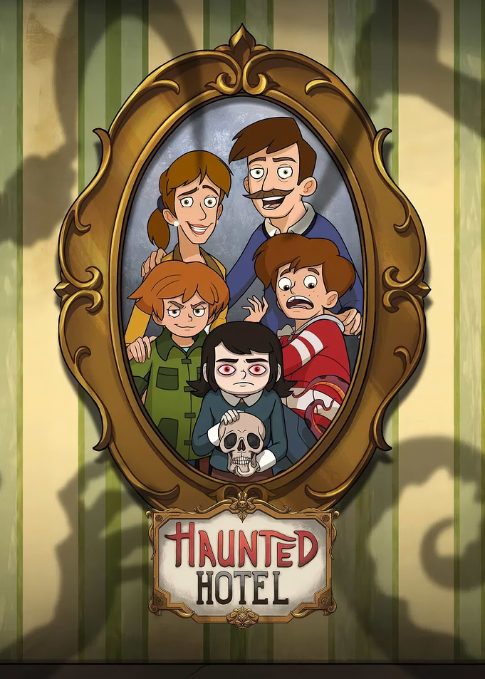 Haunted Hotel Family Portrait Poster