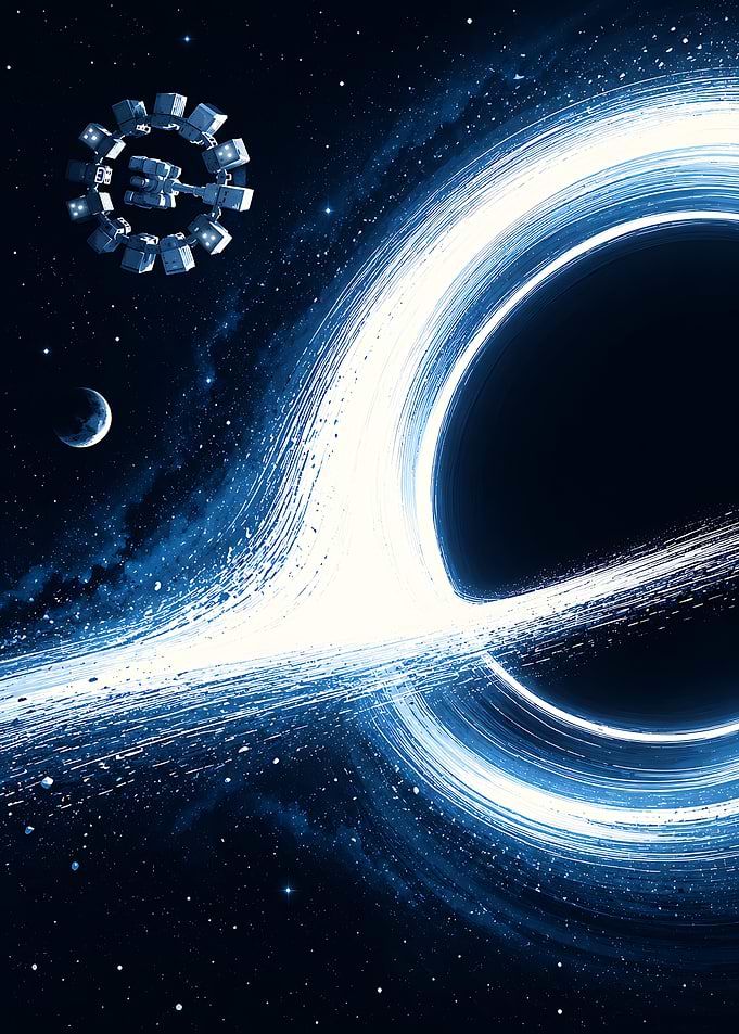 Interstellar Gargantua Black Hole Poster