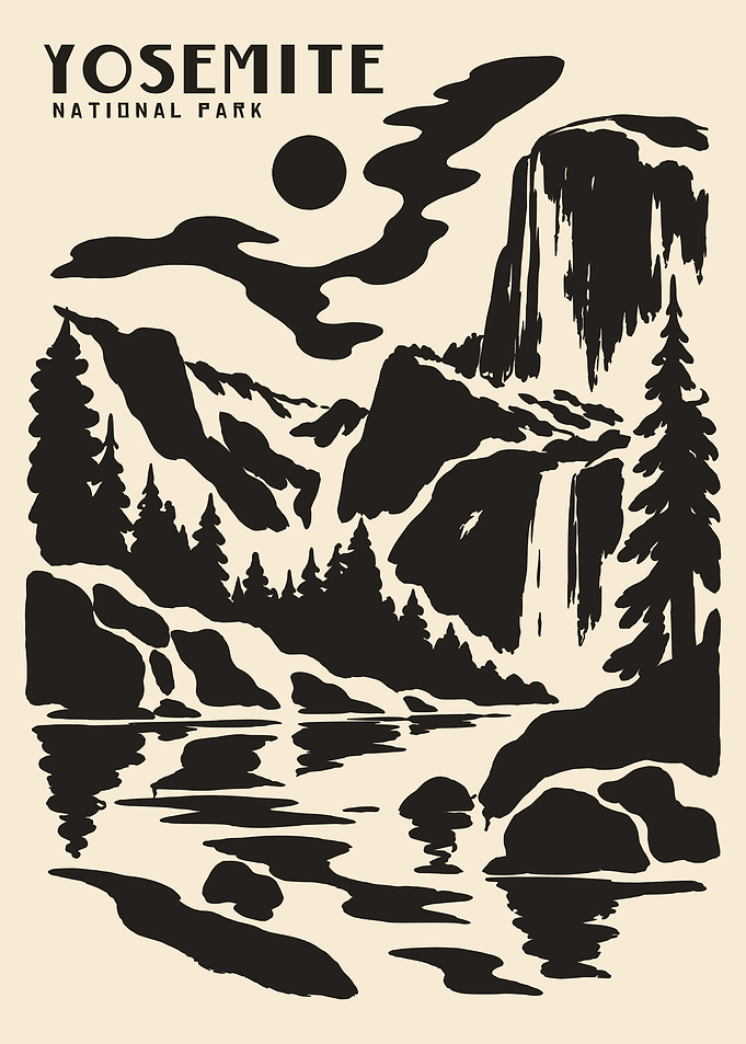 Yosemite National Park Vintage Poster