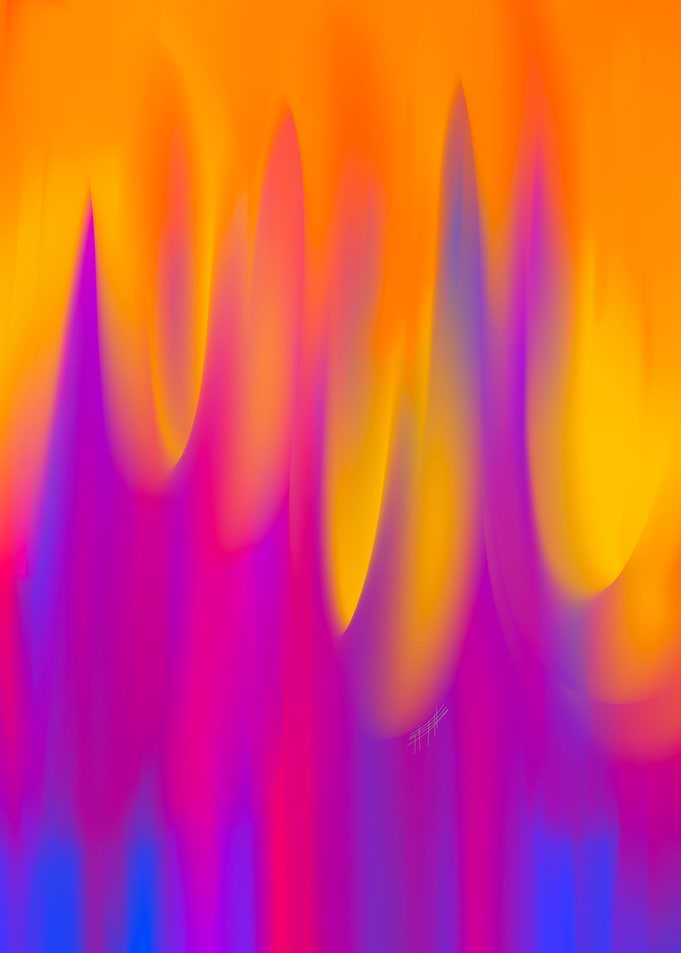 Abstract Vibrant Flame Gradient Art