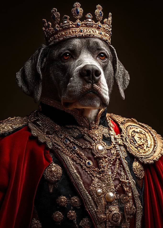 Royal Dog King Portrait