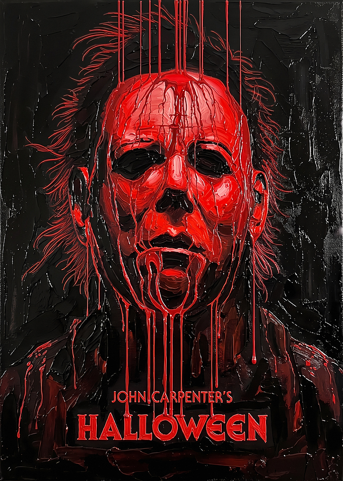 Michael Myers Halloween Oil Painting