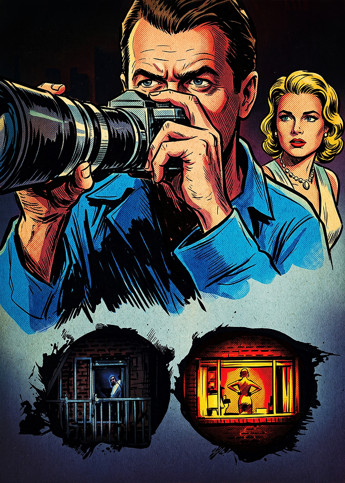 Rear Window Movie Poster Art