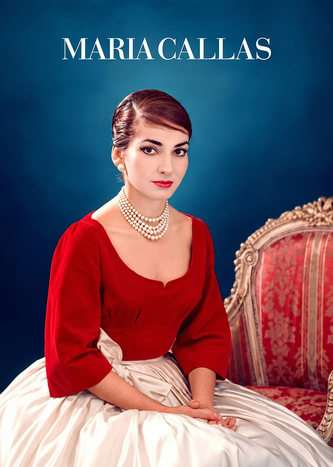 Maria Callas Portrait Poster