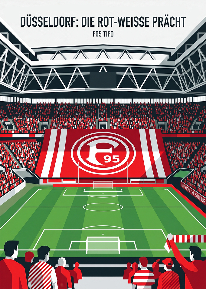 Fortuna Düsseldorf Stadium Tifo Poster