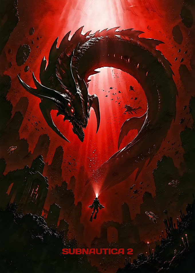 Subnautica 2 Underwater Horror Poster
