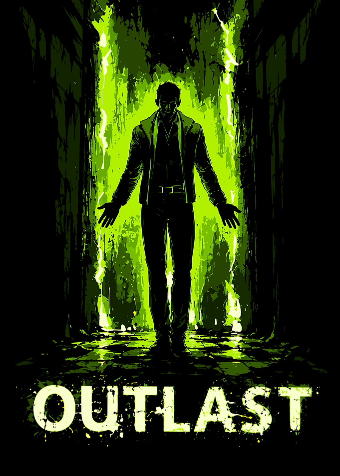 Outlast Horror Game Poster
