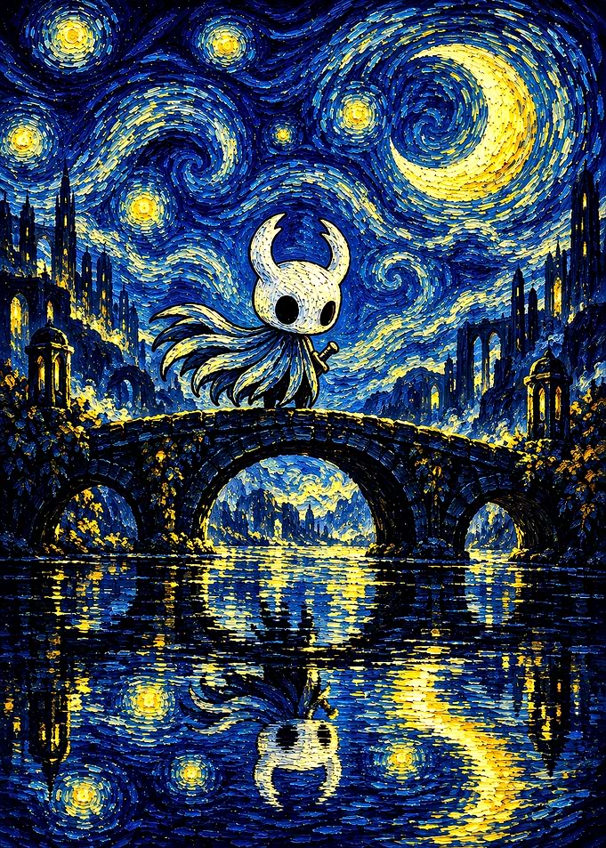 Hollow Knight Starry Night Mashup