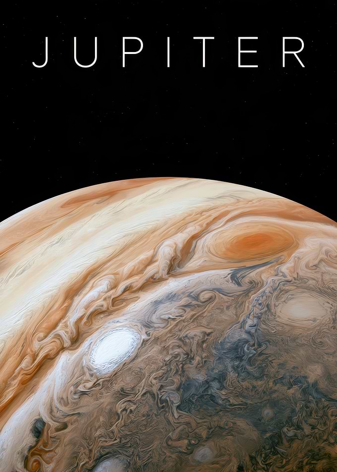 Jupiter Planet Space Poster
