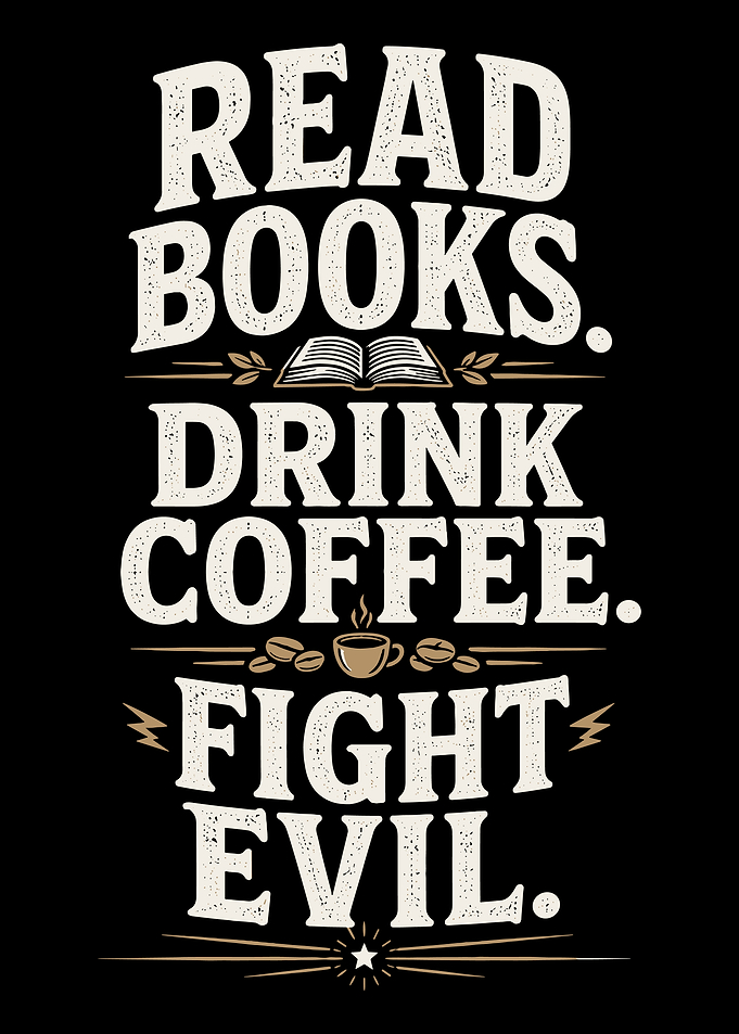 Read Books Drink Coffee Fight Evil