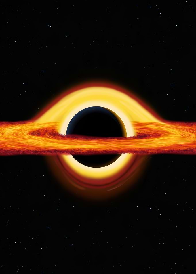 Supermassive Black Hole in Deep Space