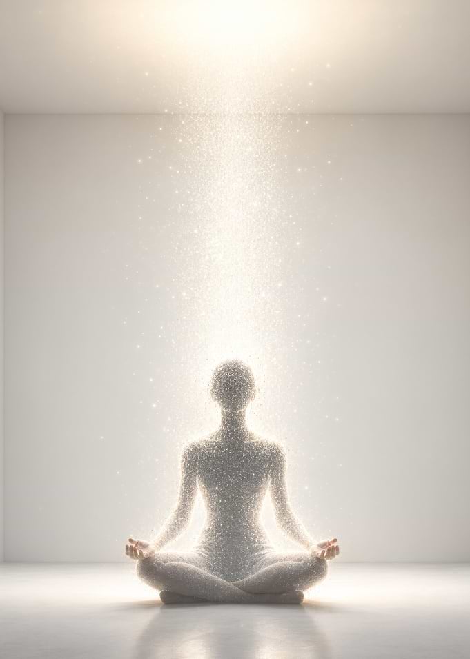 Meditating Figure of Radiant Light