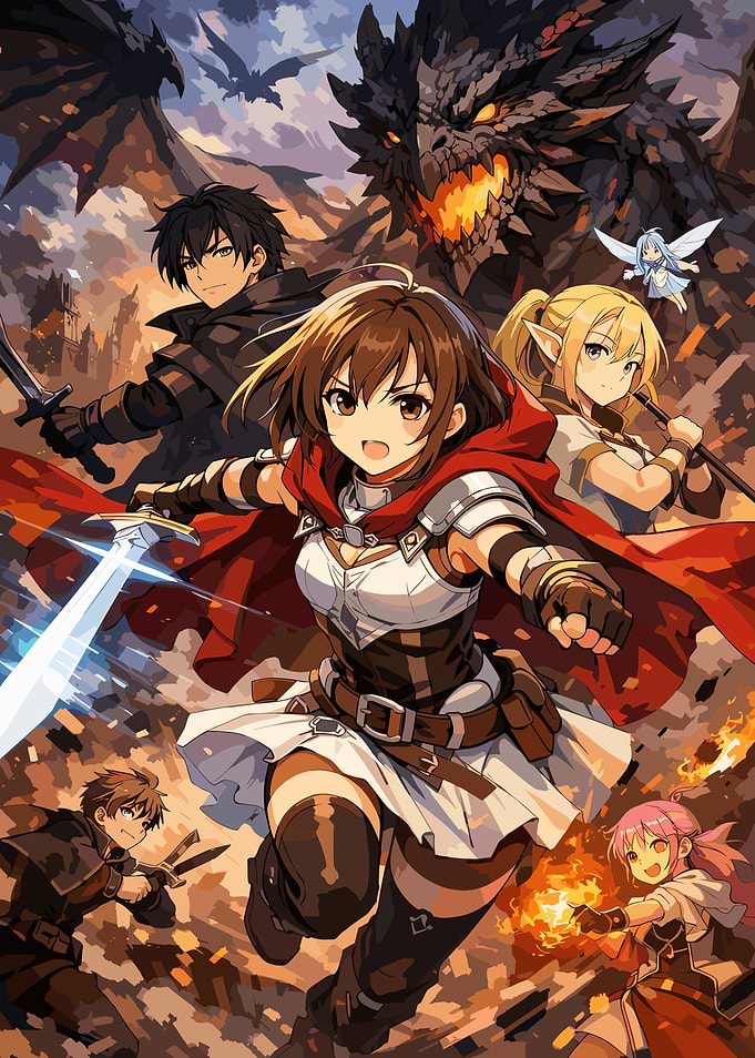 Anime Fantasy Adventure Party Battle