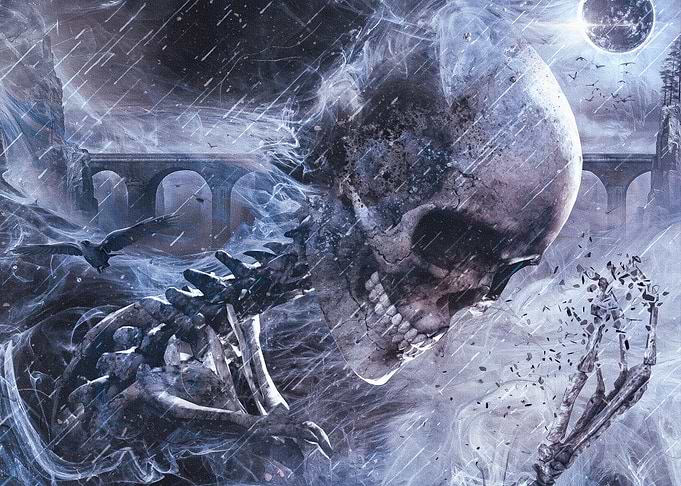 Skeleton through the Storm