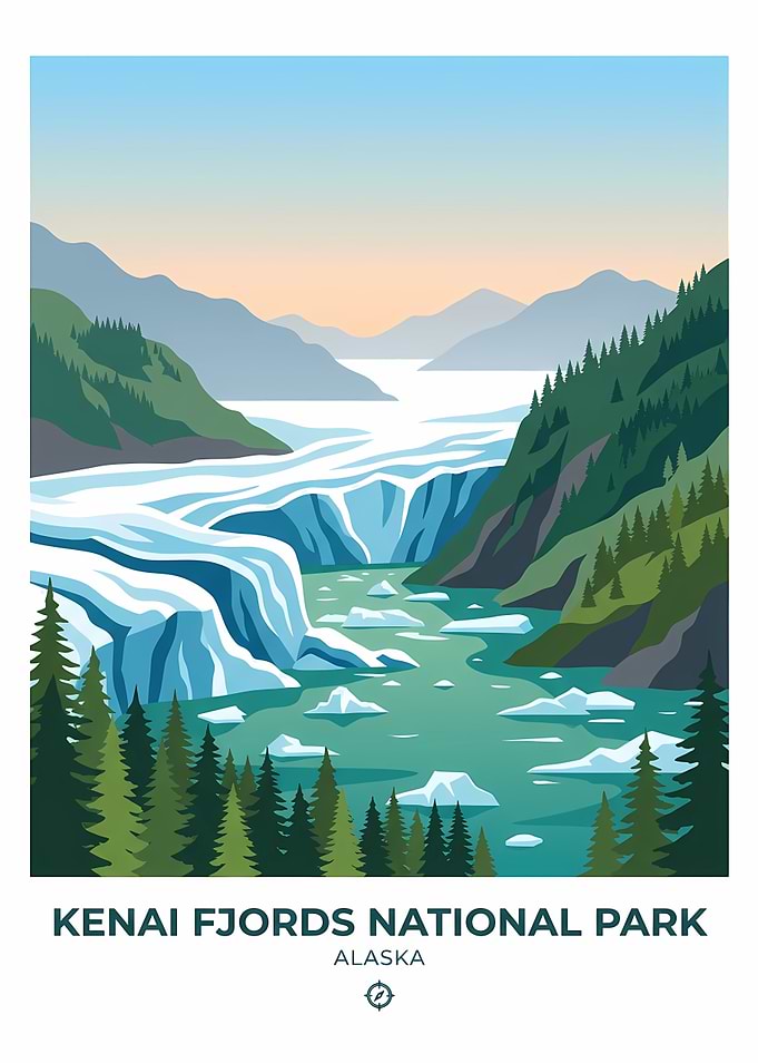 Kenai Fjords National Park Poster