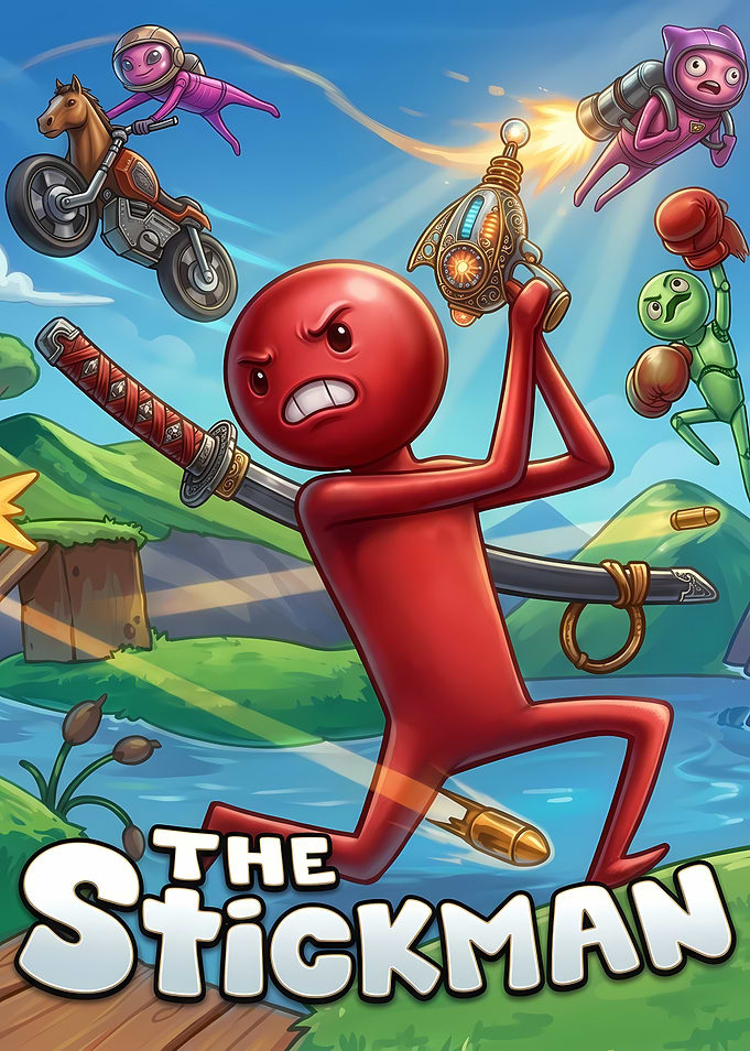 The Stickman Action Game Poster