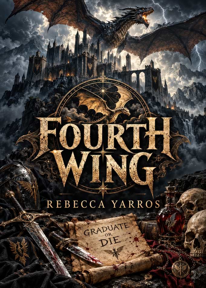 Fourth Wing Book Cover Art
